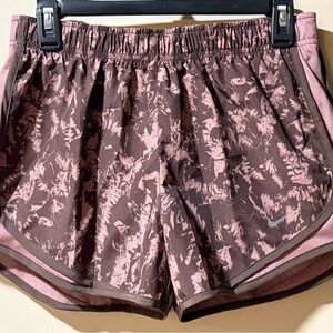 Nike Dri-Fit Women's Mauve Pink and Brown Running Shorts - Size Women’s Small